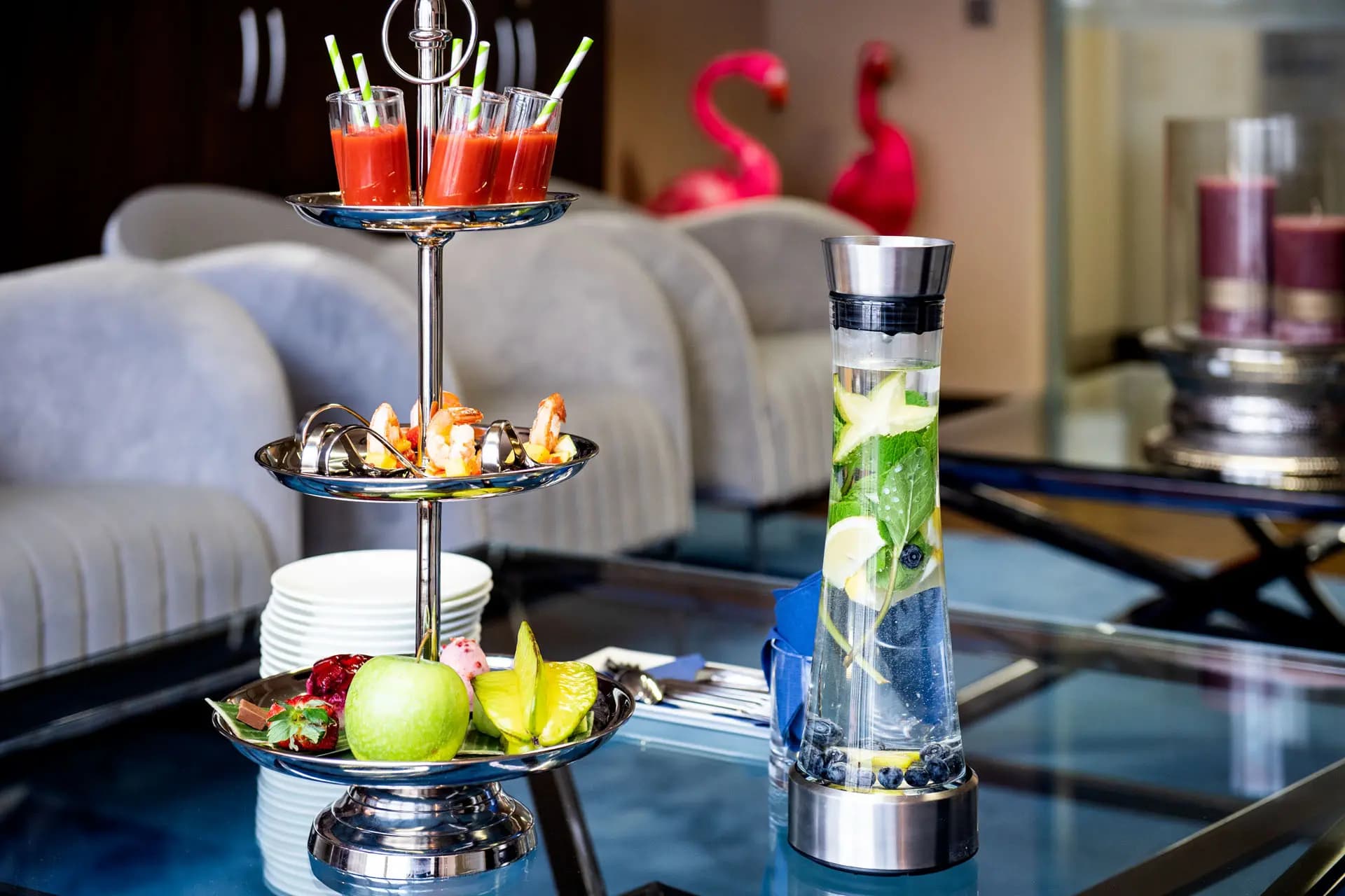 Hospitality table setting inside the Best Place showroom
